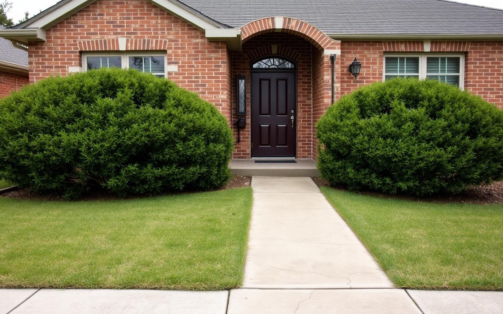 Front Yard Curb Appeal Renovation before